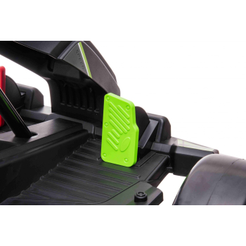 Gokart Fast 3 Drift na akumulator dla dzieci Czarny + Funkcja driftu + Silniki 2x150W + Radio LED + Pasy